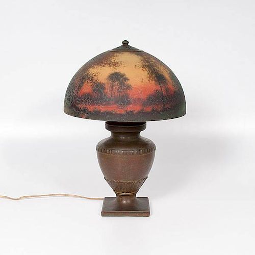 Handel Obverse Painted Lamp 