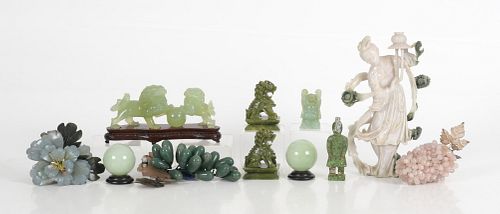 A Group of 20th Century Chinese Jade and Stone