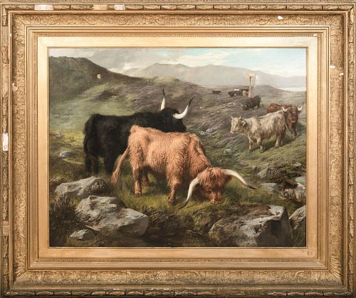 HIGHLAND CATTLE OIL PAINTING