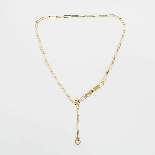 HERMES KELLY CHAIN LARIAT NECKLACE