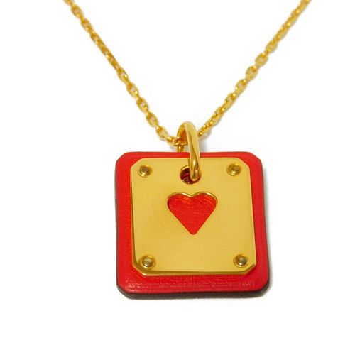 HERMES NECKLACE ACE OF HEARTS