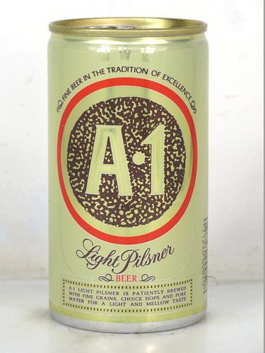 1974 A-1 Light Pilsner Beer 12oz T35-21 Ring Top Phoenix Arizona