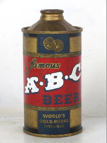 1937 ABC Beer 12oz 150-01 Repainted Low Profile Cone Top San Diego California