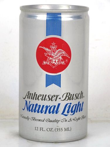 1976 Anheuser Busch Natural Light Beer 12oz T98-07 Ring Top Williamsburg Virginia