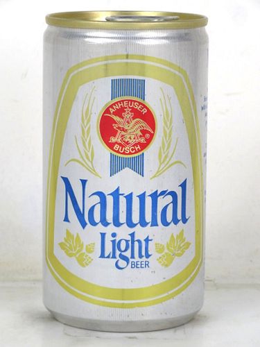 1979 Anheuser Busch Natural Light Beer 12oz Undocumented Eco-Tab Williamsburg Virginia