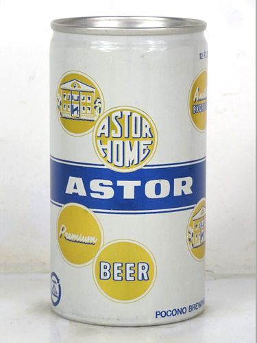 1972 Astor Beer 12oz T35-40 Ring Top Wilkes-Barre Pennsylvania