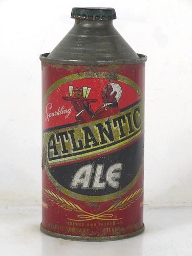 1950 Atlantic Ale 12oz 150-24 High Profile Cone Top Atlanta Georgia