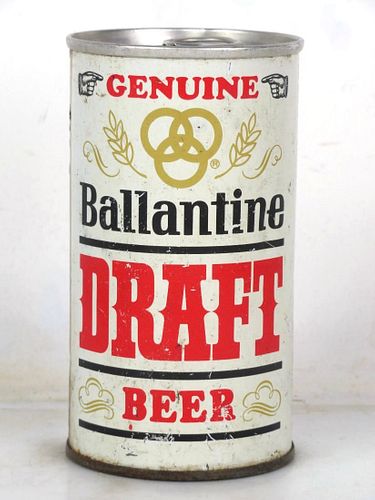 1966 Ballantine Draft Beer 12oz T36-35.1b Ring Top Newark New Jersey