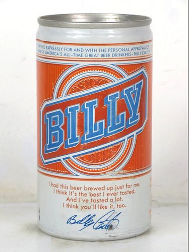 1978 Billy Beer 12oz T40-08 Ring Top San Antonio Texas