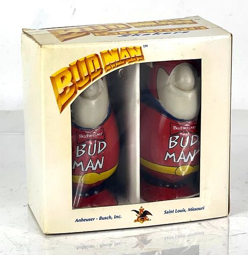 1991 Budweiser Bud Man Salt & Pepper Shakers Saint Louis Missouri