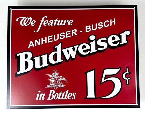 1995 Budweiser 15¢ Retro Tin Tacker Saint Louis Missouri