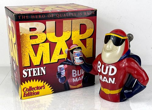 1993 Budweiser Bud Man Stein 8¼ Inch CS213 Saint Louis Missouri