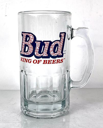 1986 Budweiser Glass 1 Liter Mug Saint Louis Missouri