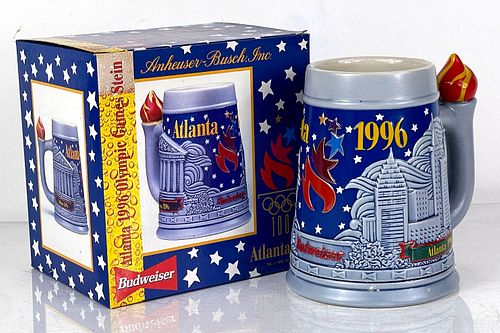 1996 Budweiser Wholesaler Centennial Olympic 5¾ Inch CS249 Stein Saint Louis Missouri