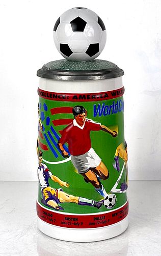 1994 Budweiser World Cup USA 8¾ Inch CS230 Stein Saint Louis Missouri