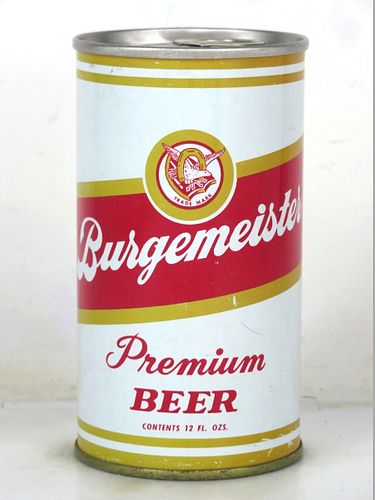 1968 Burgemeister Premium Beer 12oz T50-16 Ring Top Warsaw Illinois