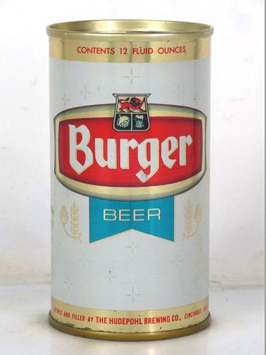 1971 Burger Beer 12oz T50-38 Ring Top Cincinnati Ohio