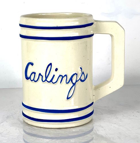 1953 Carling's Beer "London Bobby" 5 Inch Mug Cleveland Ohio