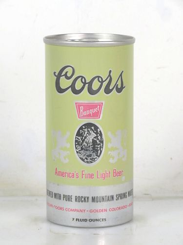 1973 Coors Banquet Beer 7oz T28-13 Ring Top Golden Colorado