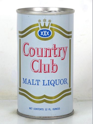 1970 Country Club Malt Liquor 12oz T57-28.2 Ring Top San Antonio Texas