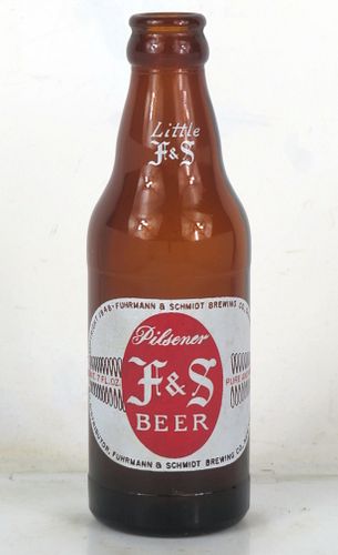 1951 F&S Pilsener Beer 7oz Shamokin Pennsylvania