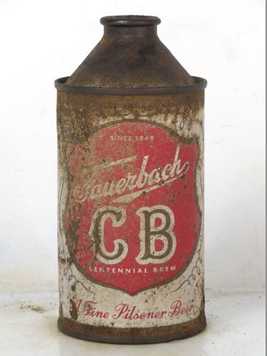 1955 Fauerbach CB Beer 12oz 162-04 High Profile Cone Top Madison Wisconsin