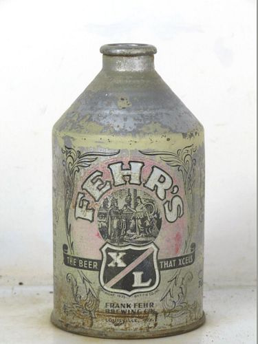 1948 Fehr's X/L Beer 12oz 193-24 Crowntainer Louisville Kentucky