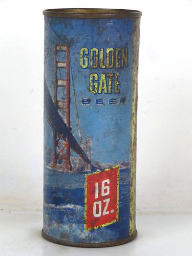 1959 Golden Gate Beer 16oz One Pint 230-02 Flat Top San Francisco California
