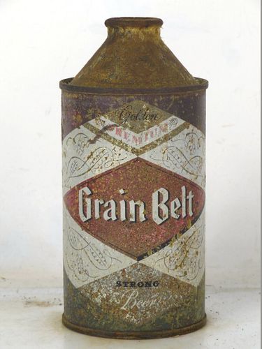 1955 Grain Belt Beer 12oz 167-23 High Profile Cone Top Minneapolis Minnesota