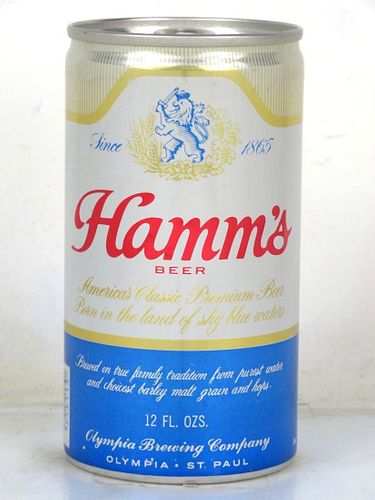 1975 Hamm's Beer 12oz T73-29 Eco-Tab Tumwater Washington