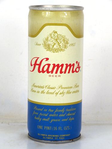 1973 Hamm's Beer 16oz One Pint T153-01 Ring Top Saint Paul Minnesota