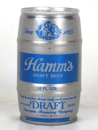 1975 Hamm's Draft Beer 12oz T73-32 Ring Top Tumwater Washington