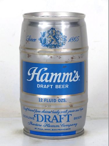 1973 Hamm's Draft Beer 12oz T73-20 Ring Top Saint Paul Minnesota