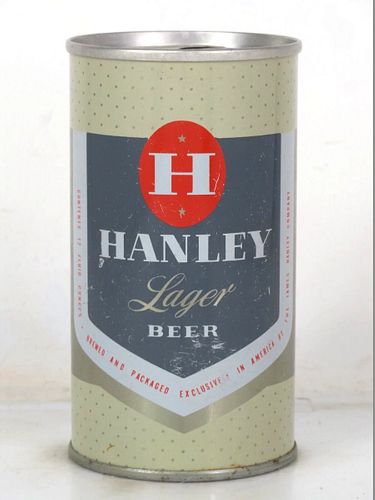 1968 Hanley Lager Beer 12oz T74-02.1 Ring Top Cranston Rhode Island