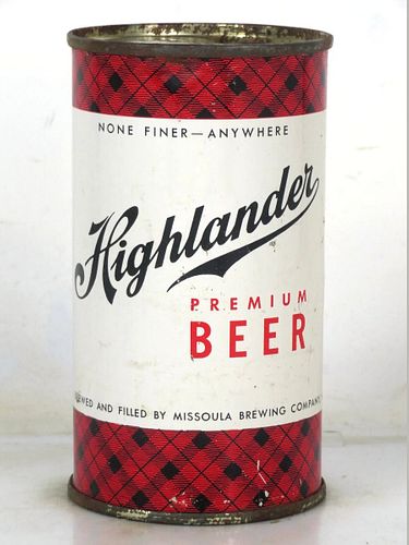 1955 Highlander Beer 12oz 82-11.1 Flat Top Missoula Montana