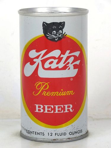 1971 Katz Premium Beer 12oz T84-08v Unpictured Ring Top Evansville Indiana