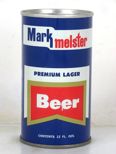 1970 Mark Meister Beer 12oz T91-34 Ring Top Hammonton New Jersey