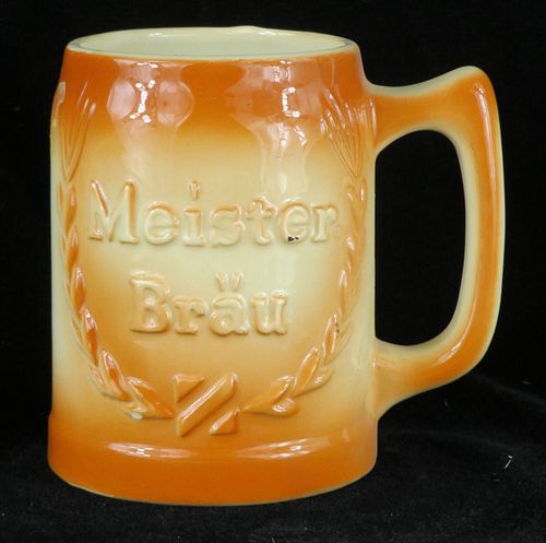 1955 Meister Bräu Beer (Orange) 4¾ Inch Chicago Illinois