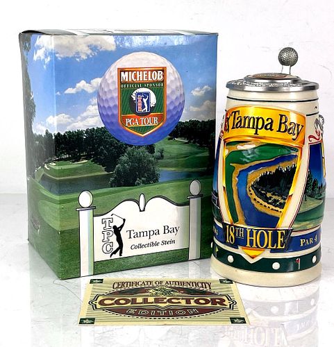 1999 Michelob PGA Golf Tour "Tampa Bay" 8 Inch CS380 Stein Saint Louis Missouri