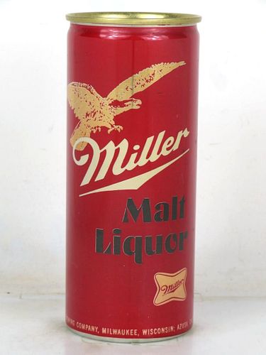 1972 Miller Malt Liquor 16oz One Pint T157-04 Ring Top Fort Worth Texas