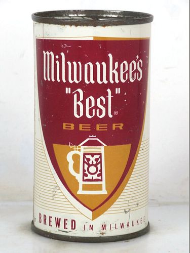 1961 Milwaukee's "Best" Beer 12oz 100-08.2 Flat Top Milwaukee Wisconsin