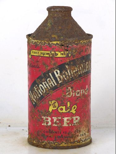 1946 National Bohemian Pale Beer 12oz 175-05 High Profile Cone Top Baltimore Maryland