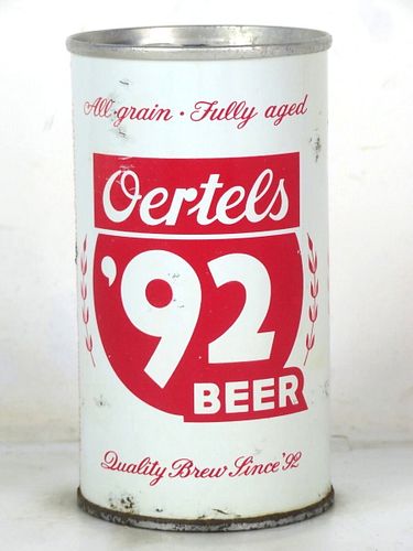 1964 Oertel's '92 Beer 12oz T98-38.1z Zip Top Louisville Kentucky
