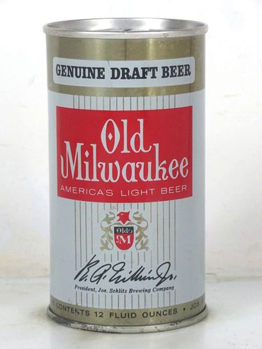 1969 Old Milwaukee Draft Beer 12oz T102-15 Ring Top Milwaukee Wisconsin