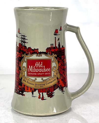 1969 Old Milwaukee Draft Beer 5¾ Inch Mug Milwaukee Wisconsin