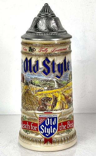 1988 Old Style Lager 9½ Inch OLDS88L Stein Sheboygan Wisconsin