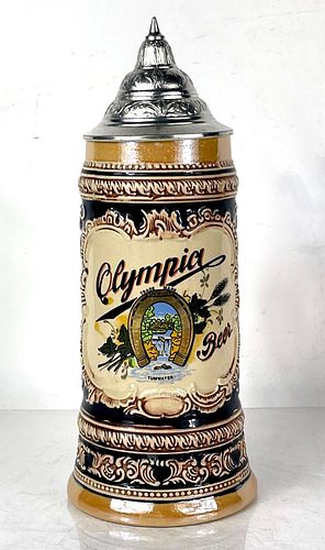 1976 Olympia Beer "Tumwater" Stein Stein Tumwater Washington