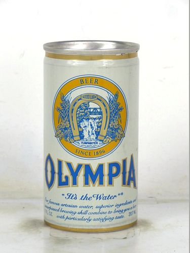 1982 Olympia Beer (test can?) 7oz Unpictured. Eco-Tab Tumwater Washington