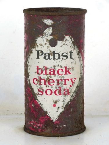 1957 Pabst Black Cherry Soda 10oz No Ref. Flat Top Milwaukee Wisconsin