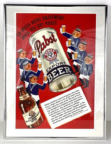 1937 Pabst Blue Ribbon Beer Milwaukee Wisconsin